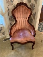 CAPITAL FURNITURE CARVED CHAIR
