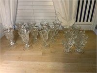 18  SHERBET/ICE-CREAM GLASSES