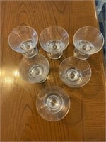 6 COCKTAIL GLASSES
