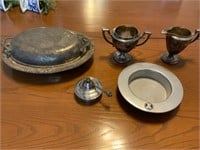 SILVER PLATE AND PEWTER