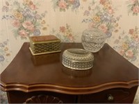 3  TRINKET BOXES-ONE IS A MUSIC BOX