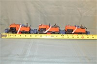 3 Lionel O Scale No. 50 gang cars, as is