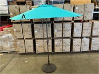 Blue 9 Foot Market Umbrella- Lot of 5- New In Box