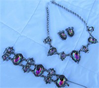 Vintage Schiaparelli Necklace Bracelet & Earrings