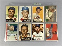 MISC. LOT OF (8) 1950S BASEBALL CARDS