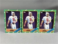 (3) 1987 TOPPS STEVE YOUNG ROOKIE CARDS #374