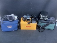 Minolta ST Maxxum,Kodak 40 & Brownie Junior Camera