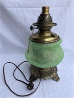 Gone with the Wind lamp base/ jade glass - XC