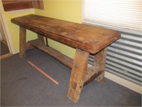 Hand Crafted Primitive Rustic Timber Table