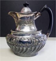1800s Hard Solder Silver Coffee Pot Martin Hall