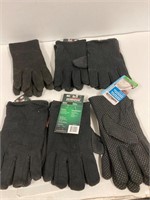 6 pair large cotton gloves. New unused