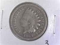 1863 Indian Head Cent