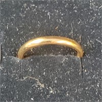 14kt Gold Band Ring sz6.5 2.1gr