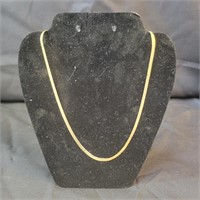 14k Gold Herringbone Necklace 24" 9.3gr