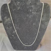 .925 Silver Snake Chain Necklace 29"