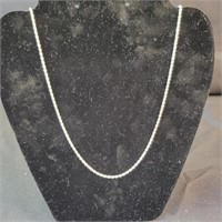 .925 Silver Rope chain Necklace 24" 6.2gr