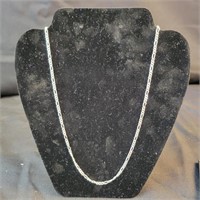 .925 Silver Figaro Chain Necklace 20" 7.4gr