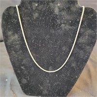 .925 Silver Rope Chain Necklace 30" 9.3gr