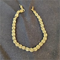 14k Gold Bracelet 8" 4.4gr