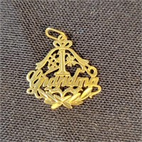 14kt Gold #1 Grandma Charm 1.0gr