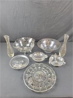 Silver Edged Bowls, Platters & Vases