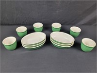 Hall Green Ceramic Cups & Bowls