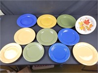 Matching Plates w/ Longaberger Leaf Plate & Stand
