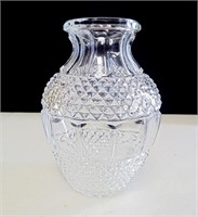 Vtg European Hobnob Faceted Vase