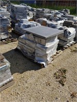 Pallet of ceramic tiles assorted colors and sizes