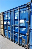 20' Shipping Container Storage Unit Blue