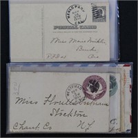 US Stamps Postal Stationery Used Covers includes W