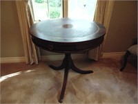 Duncan Phyfe Round Pedestal Table With