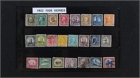 US Stamps  #551//573 Used group on Vario page