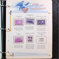 US Stamps 1945-1959 Mint NH Collection on White Ac