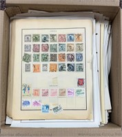 Worldwide Stamps 1000+ on large stack of pages tha