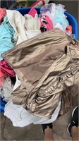 Bin of Little Girls Kids Clothes Some Stains