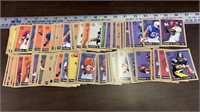Fleer Football Collectible Cards Lot of 90.