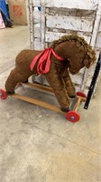 >Vintage Child’s Horse Push Toy