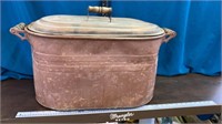 >Antique Copper Boiler w/ Copper Lid