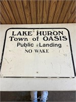 Metal - Lake Huron Sign