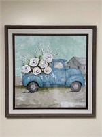 Truck & Flowers Art