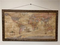 Framed Map of the World