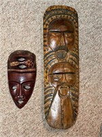 2 African Style Masks
