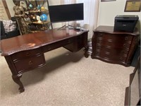 Matching Desk & Credenza