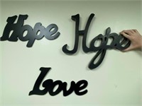 Hope & Love Signs
