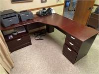 L Shaped Desk (No Contents)