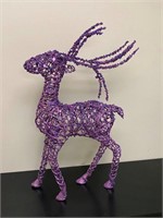 Purple Reindeer Figurine