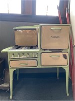 Antique Vernois Cast-iron enamel stove