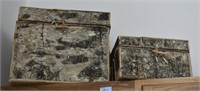 TWO BIRCH TYPE BOXES