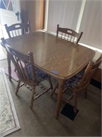 WOODEN KITCHEN TABLE (47" X 35" X 30")